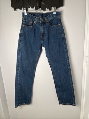 Levi's 505 Straight Men’s Jeans - Dark Blue Denim Size 30W 30L